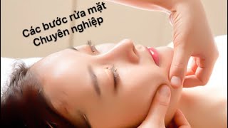 Học massage -Bài 2 Các bước rửa mặt