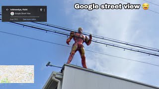 ironman caught on google street view 😂