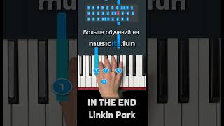 Как играть Linkin Park - In the end 🖤 на пианино 🎹 по цифрам 👍 #пианино #обучение #shorts #piano