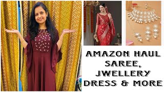 Amazon Haul | Huge Discount on Saree, Jewellery, Dress & More|#greatindianfestivalsale #amazon #sale