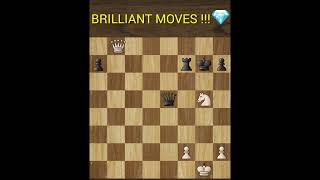 Brilliant Moves 💎 !!! Superb Queen Sacrifice  !!! chess shorts#