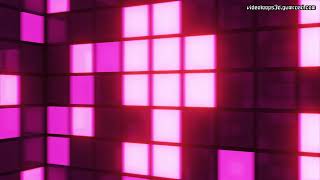 Square Lights Flashing In a Cube - VJ LOOP 141- #Background, #Wallpaper & #Screensaver - 4K