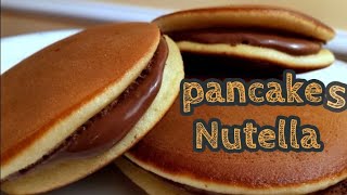 Recette pancakes au nutella \ how to make pancakes\بان كيك