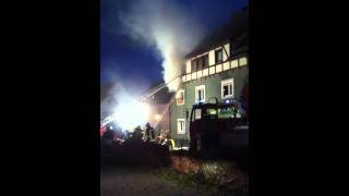 Feuerwehrgrosseinsatz häuserbrand