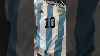 Jersey de Messi con el que fue campeón del mundo ⚽️🏆 con Argentina 🇦🇷 #futbol #argentina #messi