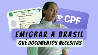 Cómo EMIGRAR a BRASIL Parte 2-DOCUMENTOS y consejos