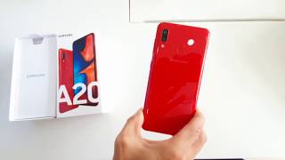 Sam Sung A20 Red | Galaxy A20 Red unboxing "color:Red"