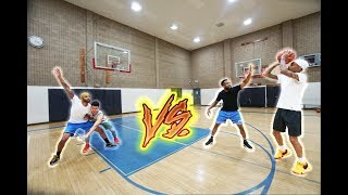 2v2 BASKETBALL MCQUEEN & FLIGHT vs CASH NASTY & 2 HYPE MANAGER! *WORST TEAM MATE EVER*