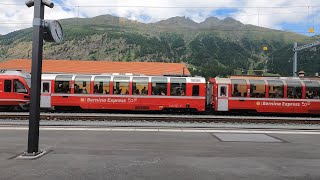 Out of Geneva for awhile, taking Bernina express a panoramic train viewing