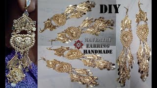 Navratri & Dewali Special Handmade Earrings Making at Home !!! Party Wear//Festival Wear.....#part2