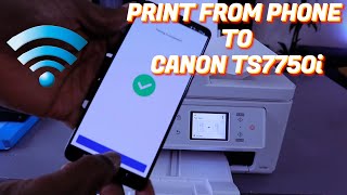 How To Print Document From Phone To Canon PIXMA TS7750i Printer| Print Tutorial