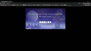 roblox maintenence again ;c