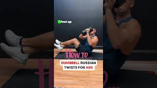 How to Properly Perform Dumbbell Russian Twists With Good Form (Exercise Demonstration)