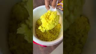 Yellow rice, street breakfast in Indonesia 🤤🤤 #shorts #youtubeshorts #nasikuning #food #foodie