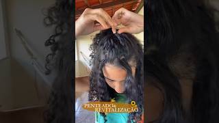 PENTEADO & REVITALIZAÇÃO + fácil do mundooo! 🤩 salva aí ✅ #penteado #cabelocacheado #cachos