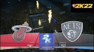 Brooklyn Nets vs Miami Heat NBA 2k22 Highlights