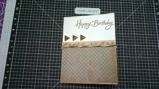 Masculine Birthday Card Using Urban Paper Pack From Close To My Heart