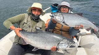 PESCA SALMON CHINOK EN VALDIVIA,NIEBLA