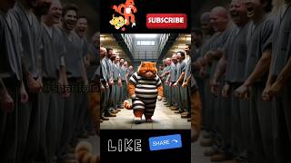 cat in prison and kitten escaped him 🌹💜❤️💚🌹#shorts#subscribe