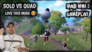 SOLO VS QUAD NUSA MAP NEW MODE | IPAD MINI 5 PUBG MOBILE GAMEPLAY