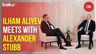 President Ilham Aliyev met with President of Finland