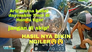 CARA PASANG DAYMAKER 7inch DI HONDA TIGER(SISTEM ARUS DC)