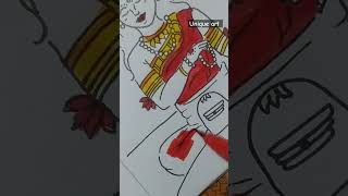 ||Parvati Mata drawing ||wait for end 😍|| #uniqueart #subscribe #artist #cute