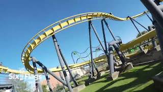 BATMAN: The Ride (HD POV On-Ride) at Six Flags Over Texas