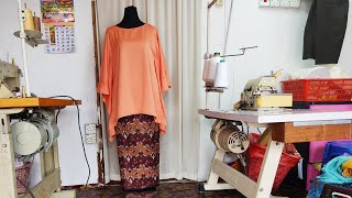 Blouse kaftan...Senang sangat nak buat...