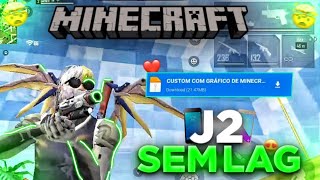 GRÁFICO DE MINECRAFT PARA J2 ❤😳 ATUALIZADO!! J2 SEM TRAVAMENTOS E LAG FREE FIRE