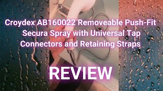 Croydex AB160022 Push-Fit Universal Tap Connectors and Straps Suitable, bath shower.