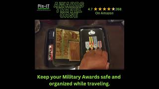 Military Awards Travel Case by Pin-iT.  #militarygear #militaryribbons