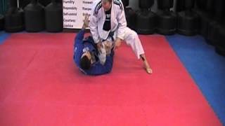 Half Guard Near Arm Pass Sweep and Back Take.