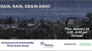 January Environment & Sustainability Thrive Action Group (TAG): Rain, Rain, Drain Away