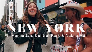 FÖRSTA GÅNGEN I NYC | Möter The Naked Cowboy 😅