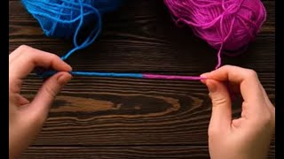 Классный способ соединения нитей без узла. Cool way to connect threads without a knot