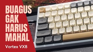 Review VortexSeries VX8 Shimer Brown Switch | Ini Namanya Beli Keycaps Bonus Keyboard