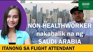 Proseso sa Pagbabalik sa Saudi Arabia ng Non-Health Worker