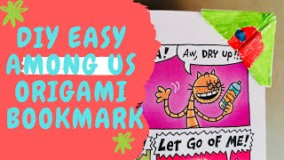 Easy DIY Among us bookmark | 5 min craft | paper craft for kids | craft ideas | Origami |  #shorts