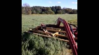 Mowing 2nd crop NH499 and JD7405