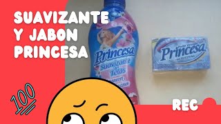 Rutina de lavado 🧼 con jabon princesa y suavizante princesa 🥰👌