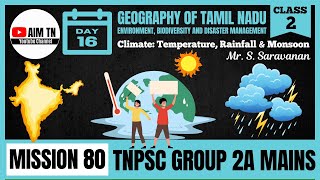 Geography of Tamil Nadu | Class - 2 | Climate | Mr. Saravanan.S | Mission 80