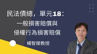 民法債總，單元18：一般損害賠償與侵權行為損害賠償