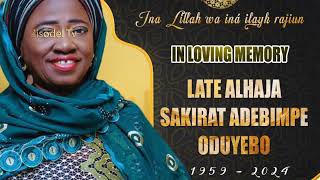 8 DAYS FIDAU PRAYER OF LATE ALH. SAKIRAT ADEBIMPE ODUYEBO IN SHAGAMU BY NASFAT