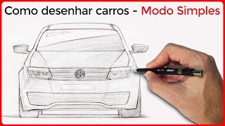 COMO DESENHAR CARROS: Aula para iniciantes (Modo mais rápido)