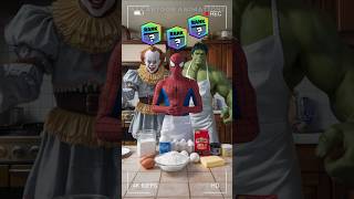 Pennywise vs Spiderman vs HULK | Who is the best pastry chef? 👨‍🍳🎂