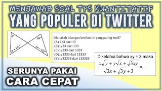 TERNYATA SERU! BAHAS SOAL KUANTITATIF DI TWITTER