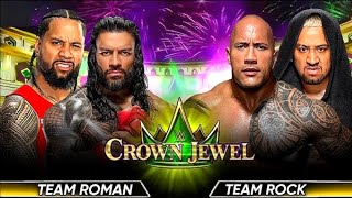 Roman Reigns & Jimmy Uso Vs The Rock & Solosikoa Crown Jewel 2024 Match Confirm 1000% !