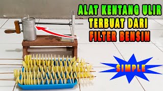 CARA MEMBUAT ALAT KENTANG ULIR DARI FILTER BENSIN