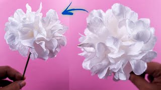 How To Make Flower Using Tissue Paper | DIY Tissue Paper Flower | Easy Tissue Paper Flower